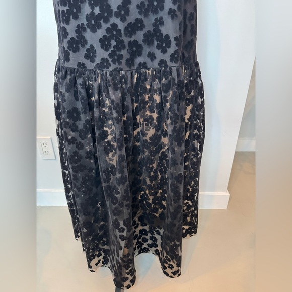 Zara Floral Balloon Skirt – Sheer & Suede Details, Size M - Picture 4 of 16
